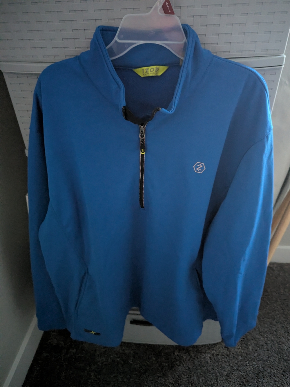 IZOD Men’s Blue Quarter-Zip Pullover Jacket